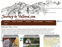 Tablet Screenshot of journeytovalbona.com